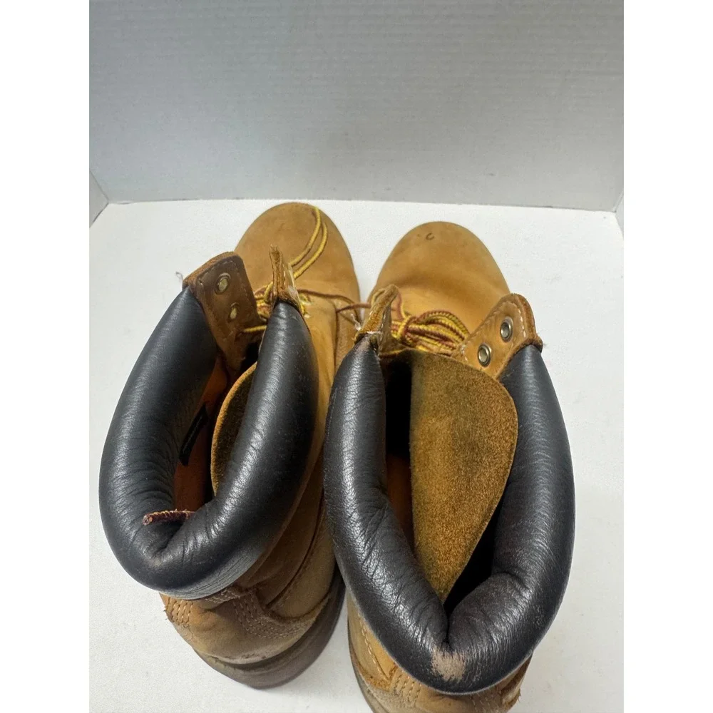 Timberland 6 Inch Premium Waterproof Boots Wheat Nubuck Leather 10061 Mens 10M